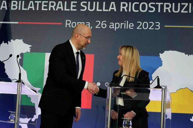 Italy tổ chức hội nghị song phương về việc tái thiết Ukraine