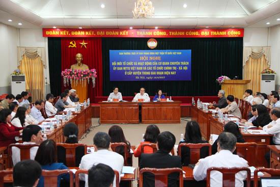 Phát huy vai trò của MTTQ Việt Nam trong công tác xây dựng chính sách, pháp luật