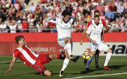 Real thua Girona trong ngày làm khách tại xứ Catalonia