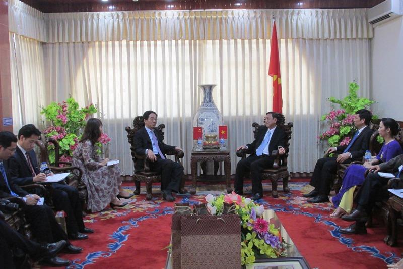 UBND tỉnh tiếp Đại sứ Trung Hoa tại Việt Nam