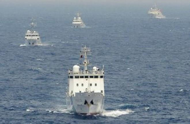 Các tàu hải cảnh của Trung Quốc lại đi vào vùng biển Nhật Bản
