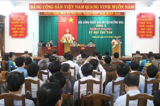 Kỳ họp thứ 8, HĐND huyện Hướng Hoá khoá X nhiệm kỳ 2016 - 2021