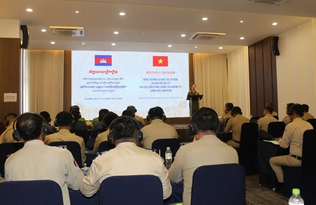 Việt Nam hỗ trợ Campuchia nâng cao năng lực điều tra tội phạm ma túy