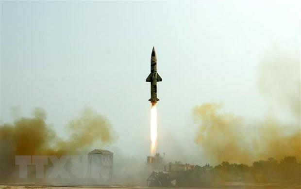 Ấn Độ phóng thử thành công tên lửa đạn đạo chiến thuật Prithvi-II