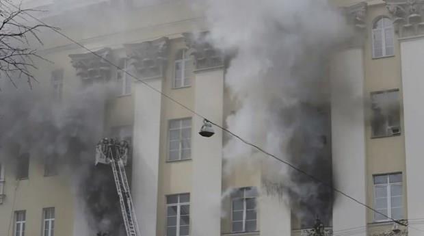 Hỏa hoạn tại tòa nhà của Bộ Quốc phòng Nga ở thủ đô Moskva