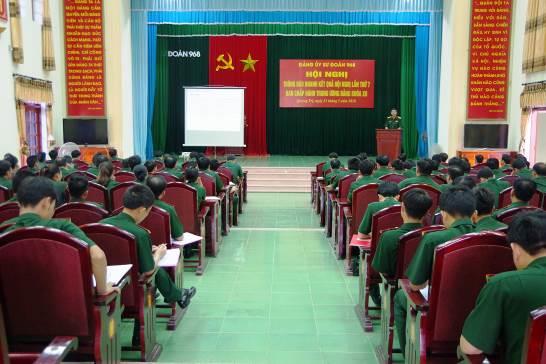 Đảng uỷ Sư đoàn 968 (Quân khu 4): Thông báo nhanh kết quả Hội nghị lần thứ bảy Ban Chấp hành Trung ương Đảng khóa XII
