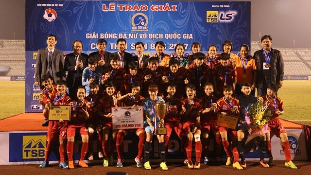 Giải bóng đá nữ vô địch quốc gia - Cúp Thái Sơn Bắc 2017  TP Hồ Chí Minh I lên ngôi vô địch