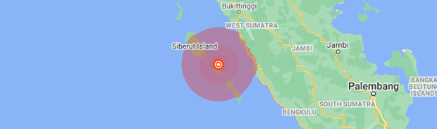 Indonesia: Động đất có độ lớn 5,8 rung chuyển tỉnh Tây Sumatra