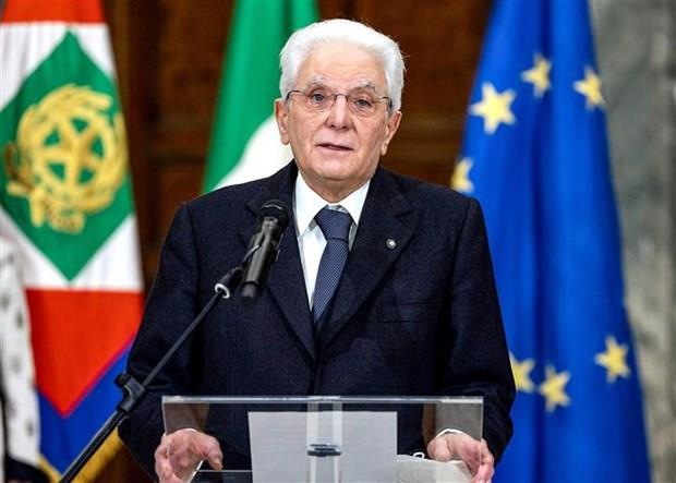 Tổng thống Italy Mattarella tuyên thệ nhậm chức nhiệm kỳ thứ hai
