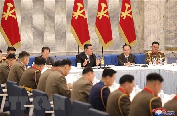 Lãnh đạo Triều Tiên Kim Jong-un tiếp tục chủ trì hội nghị quân sự