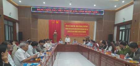 Thường trực Tỉnh ủy làm việc với Ban Thường vụ Huyện ủy Đakrông