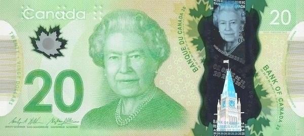 Canada sẽ thay đổi hình ảnh Nữ hoàng Elizabeth II trên tờ 20 CAD?