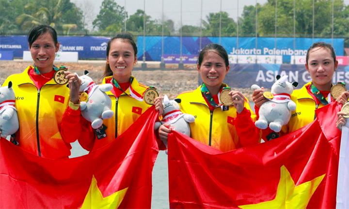 Rowing giúp Việt Nam có HC vàng đầu tiên tại Asiad 2018