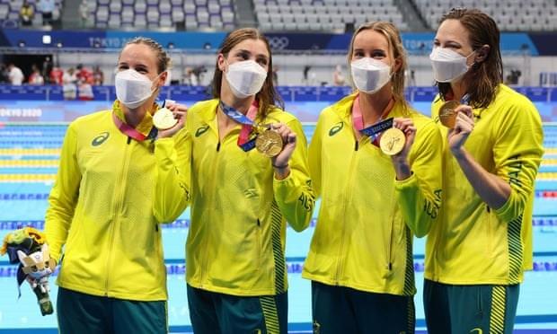 Australia phá kỷ lục thế giới nội dung bơi nữ 4x100m tiếp sức tự do