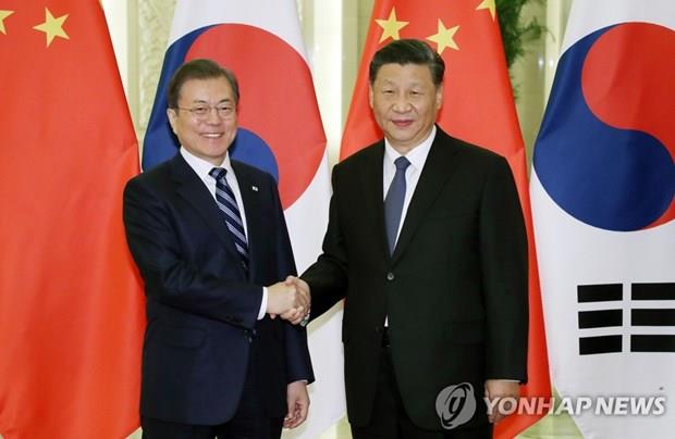 Lãnh đạo Hàn Quốc và Trung Quốc bắt đầu hội đàm tại Bắc Kinh