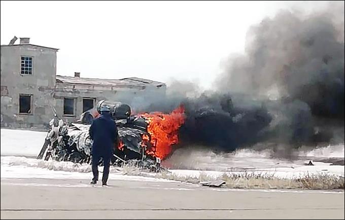 Rơi máy bay quân sự tại Nga, 4 người thiệt mạng