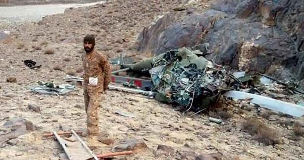 Rơi trực thăng quân sự tại Pakistan, nhiều sỹ quan cấp cao thiệt mạng