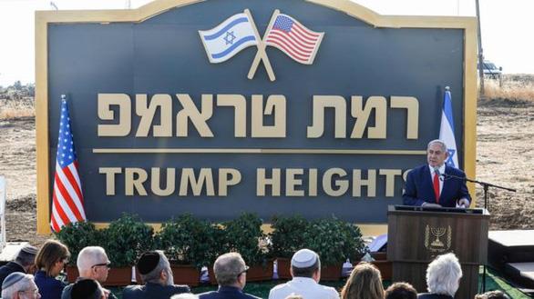 Israel công bố khu tái định cư mang tên Tổng thống Mỹ D.Trump tại Cao nguyên Golan
