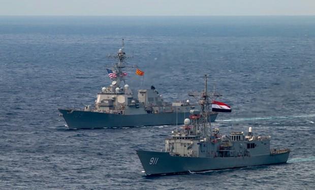 Hải quân Ai Cập, Mỹ tập trận luyện kỹ năng chiến đấu ở Biển Đỏ