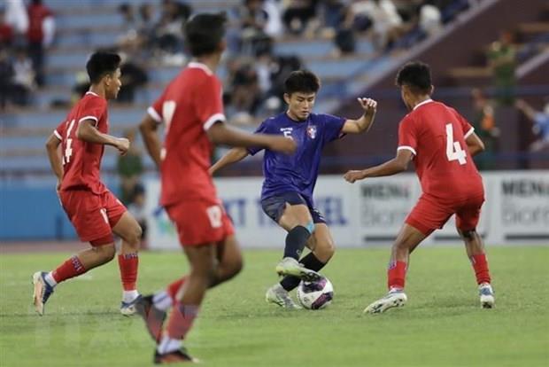 U17 Đài Bắc Trung Hoa thắng kịch tính U17 Nepal trên sân Việt Trì