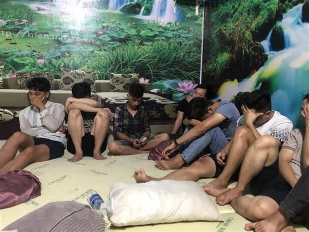 Phát hiện 19 thanh niên sử dụng ma túy trái phép trong nhà nghỉ