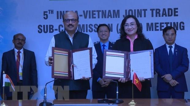 Việt Nam và Ấn Độ tổ chức cuộc họp thứ 5 Tiểu ban Thương mại hỗn hợp