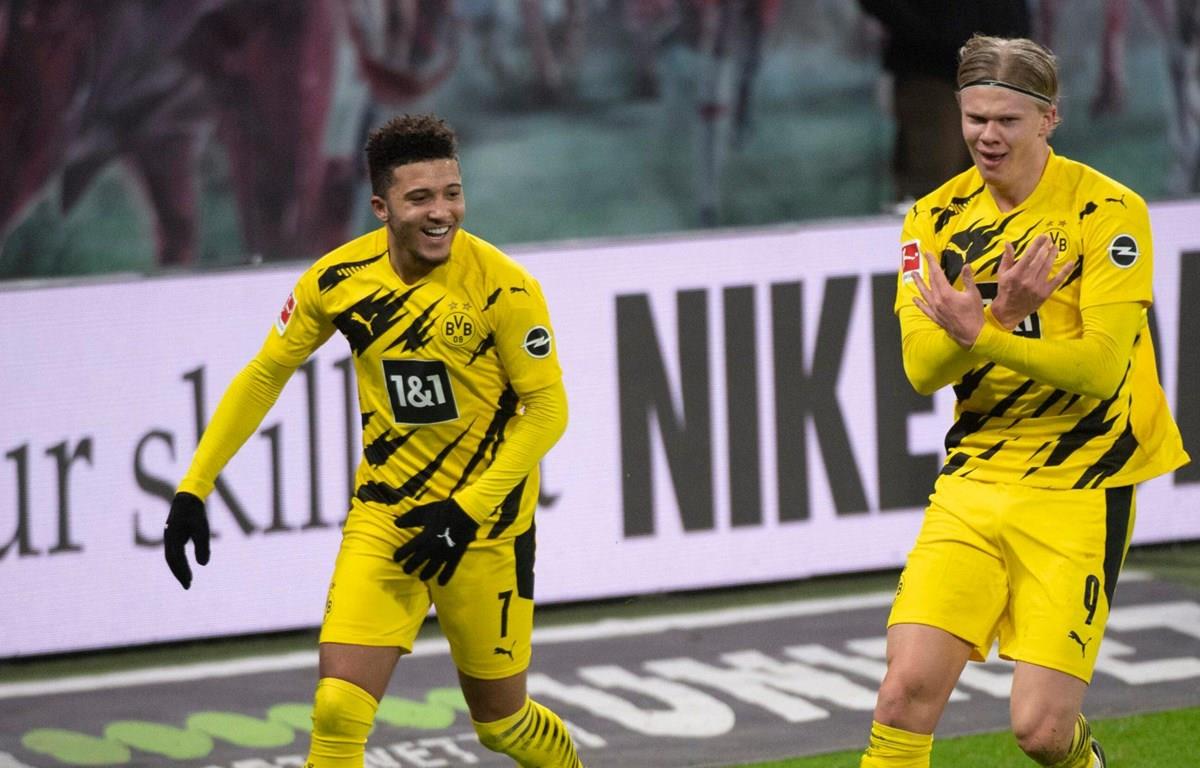 Sancho và Haaland ghi bàn, Dortmund ngăn RB Leipzig lên ngôi đầu