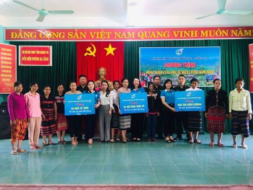 Hội LHPN tỉnh Quảng Trị phối hợp tổ chức chương trình “Đồng hành cùng phụ nữ biên cương" năm 2022 tại Đồn Biên phòng Ba Tầng
