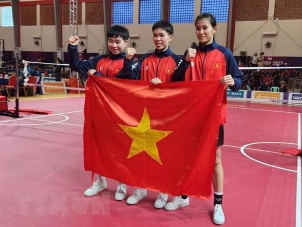 Niềm vui Vàng của Đoàn Thể thao Việt Nam với môn vật và cầu mây