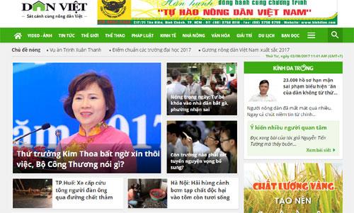 Xử phạt báo điện tử Dân Việt vì đăng tin sai sự thật