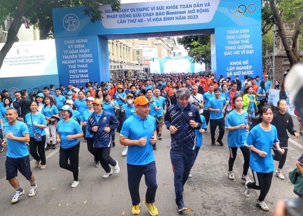 Các tỉnh, thành phố hưởng ứng Ngày chạy Olympic vì sức khỏe