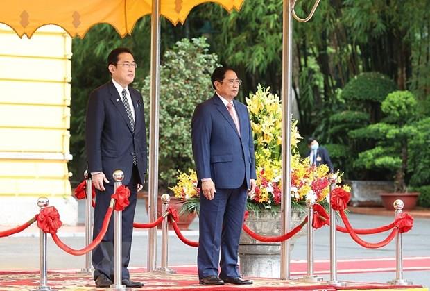 Lễ đón Thủ tướng Nhật Bản Kishida Fumio thăm chính thức Việt Nam