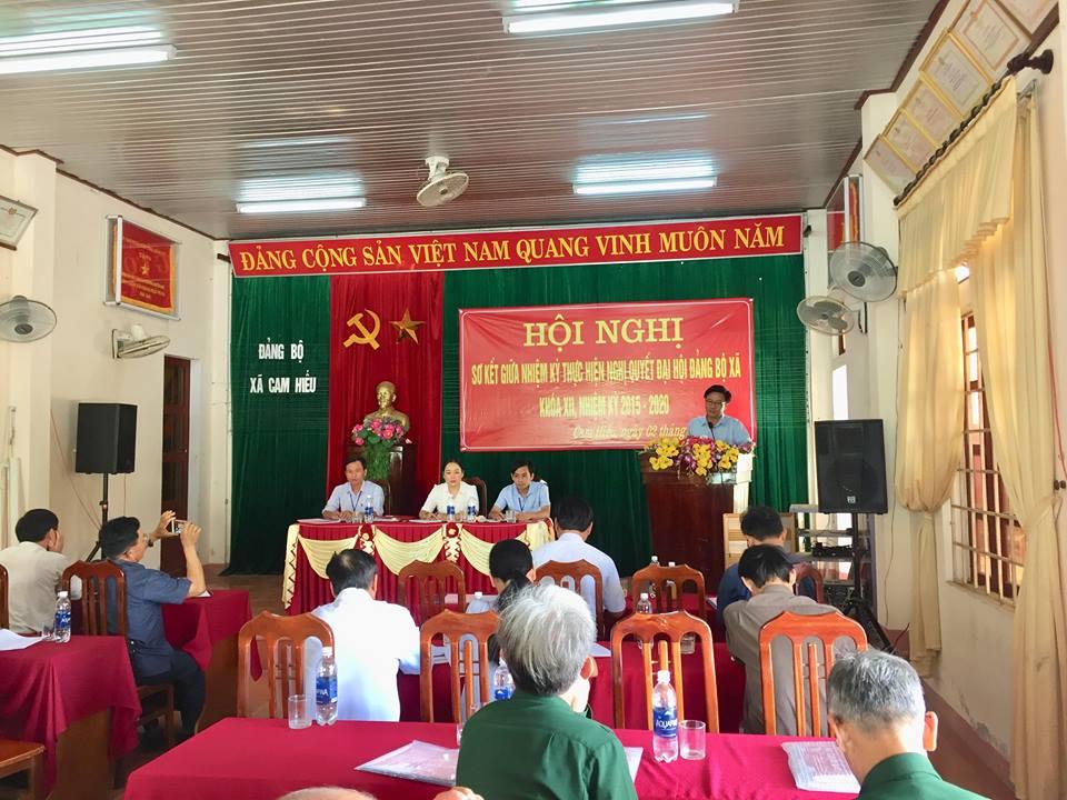 Đảng bộ xã Cam Hiếu, Huyện Cam Lộ tổ chức Hội nghị sơ kết giữa nhiệm kỳ