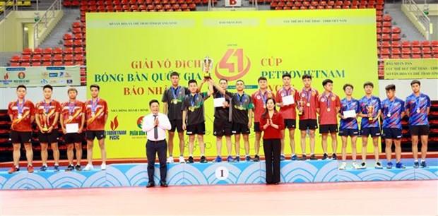 Bế mạc Giải Vô địch Bóng bàn quốc gia Báo Nhân dân lần thứ 41