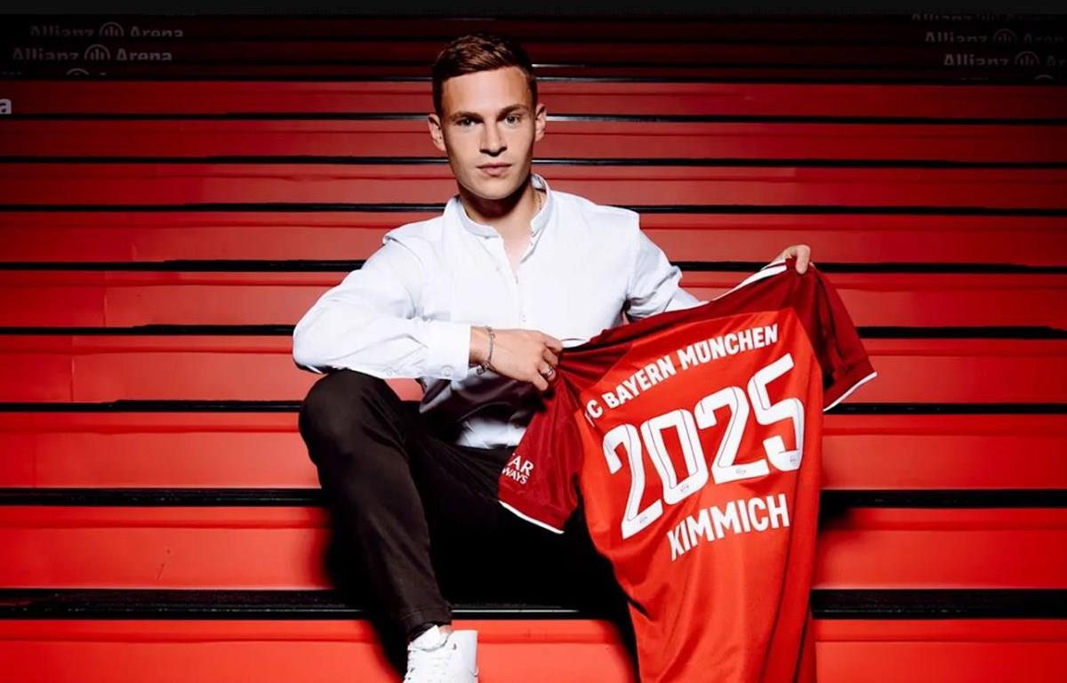 Tiền vệ Joshua Kimmich thi đấu cho Bayern Munich đến năm 2025