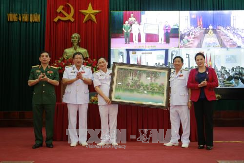 Chủ tịch Quốc hội Nguyễn Thị Kim Ngân thăm các đơn vị Hải quân