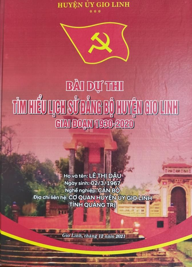 Gio Linh: tổng kết cuộc thi “Tìm hiểu lịch sử đảng bộ huyện Gio Linh giai đoạn 1930 - 2020”