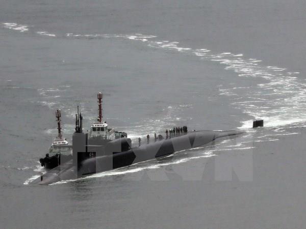 Tàu ngầm hạt nhân của Mỹ cập cảng Hàn Quốc