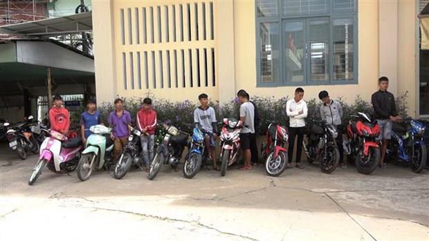 Tây Ninh: Bắt quả tang nhóm thanh, thiếu niên tụ tập đua xe trái phép