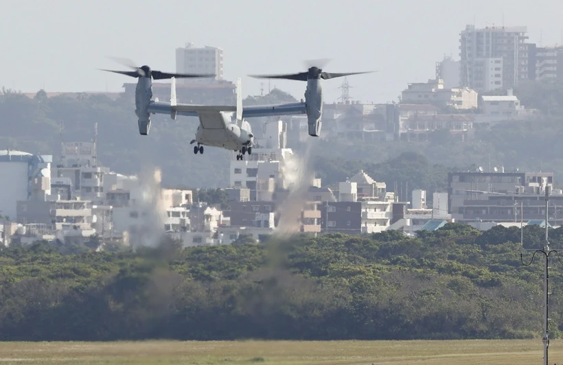 Mỹ bắt đầu triển khai máy bay Osprey mới ở Nhật Bản