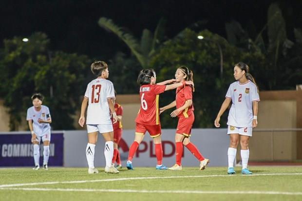 Đội tuyển bóng đá nữ Việt Nam tạo mưa bàn thắng trong trận gặp Lào